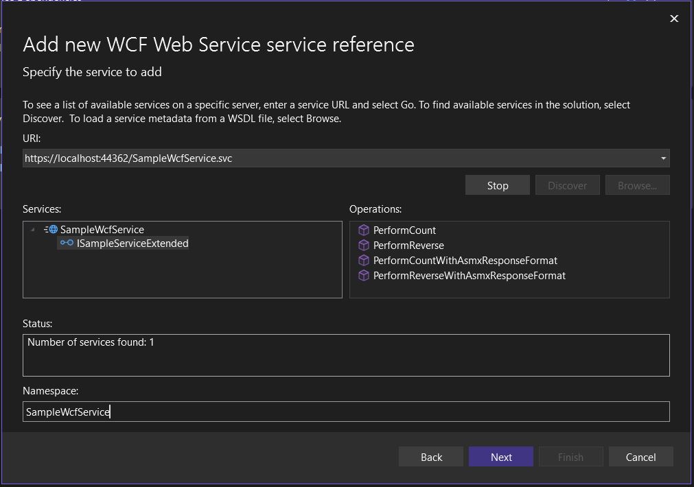 Add WCF Service